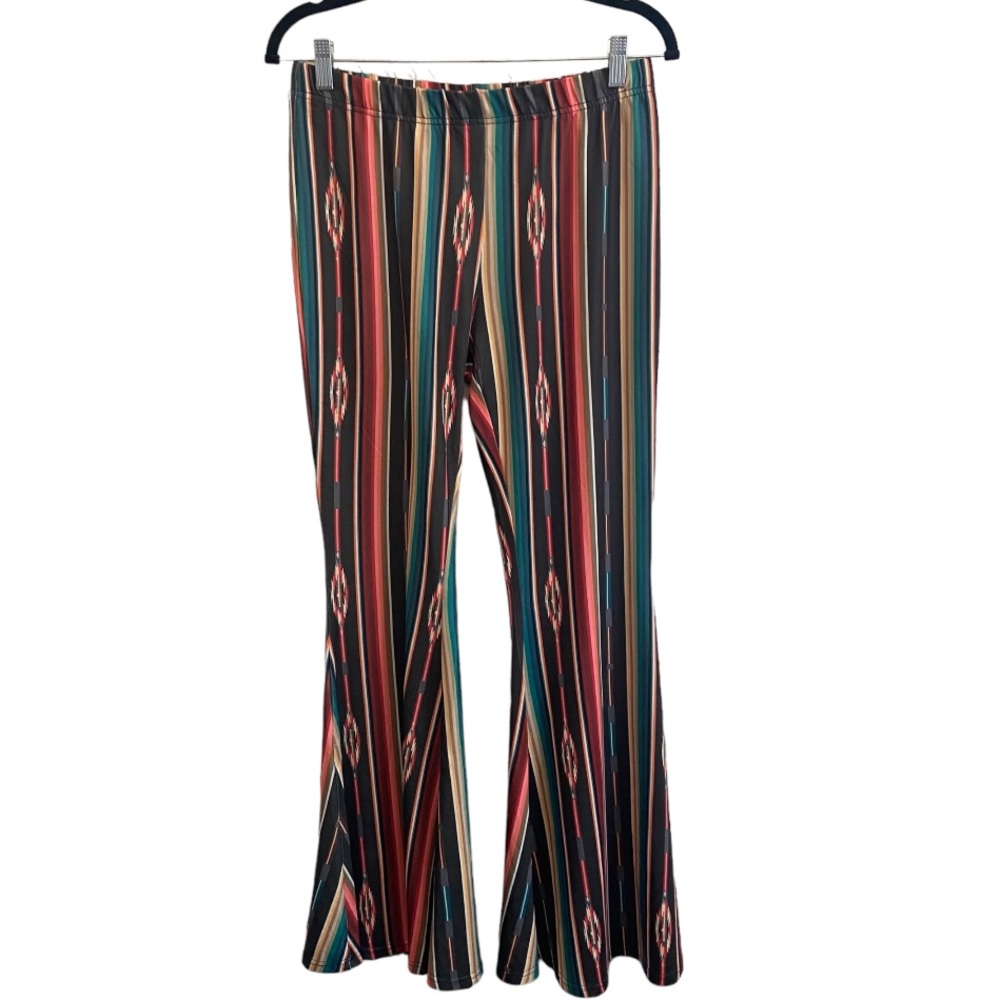 Fashion Express Southwestern Flare Leggings Size Large